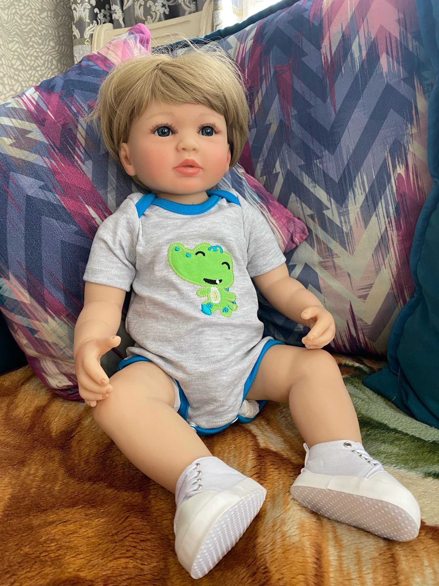Amazon | Ecomgoo リボーンベビードール 男の子 フルシリコンボディ